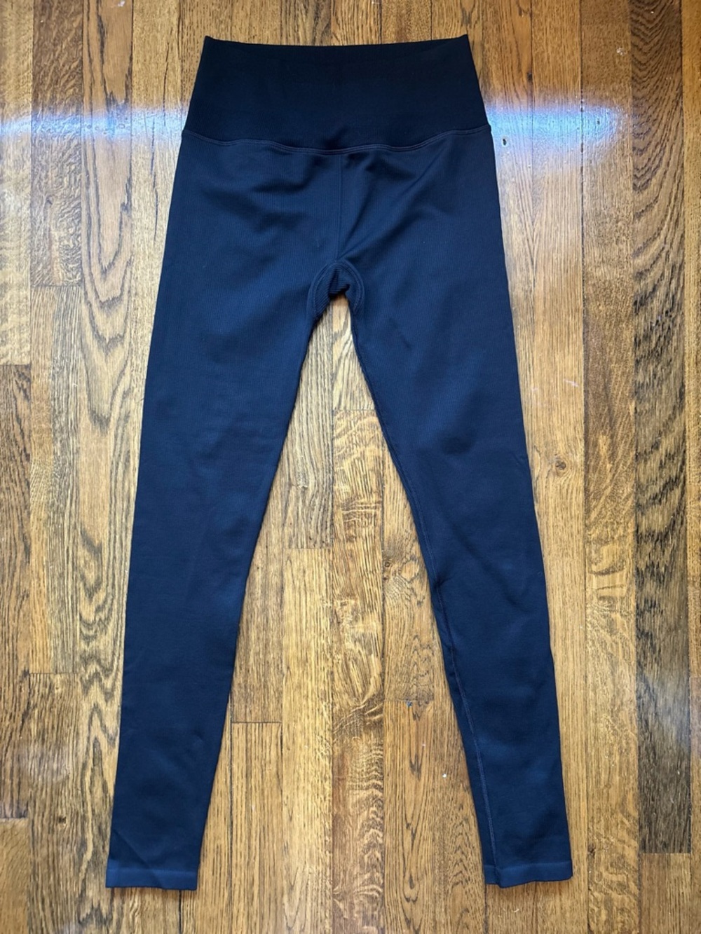 Alo Black Ribbed Leggings S/M